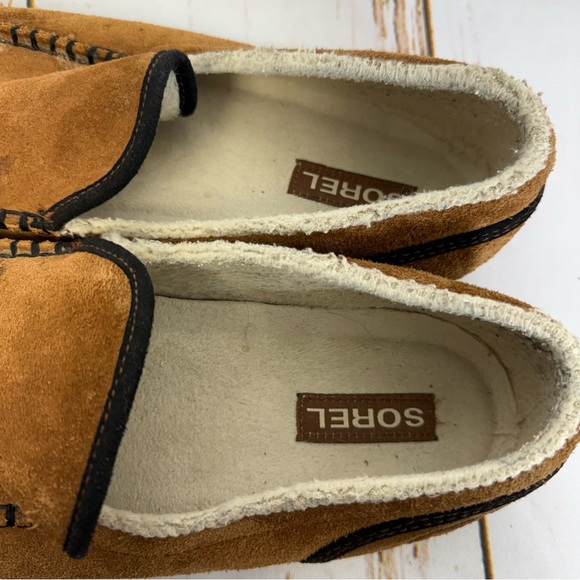Sorel Brown Suede Loafers with Cozy Lining. Size 11 Men. Good used condition! - Picture 6 of 11
